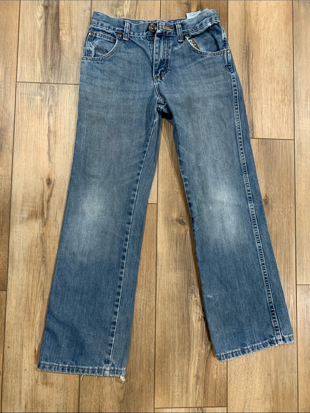 Wrangler Kids Blue Denim Straight-Leg Jeans